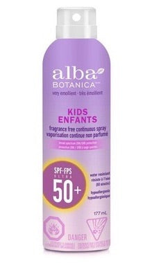 Kids Continous Spray Sunscreen SPF 50 - 177ml - Alba Botanica - Health & Body Nutrition 