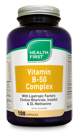 Vitamin B-50 Complex - 240caps - Health First - Health & Body Nutrition 