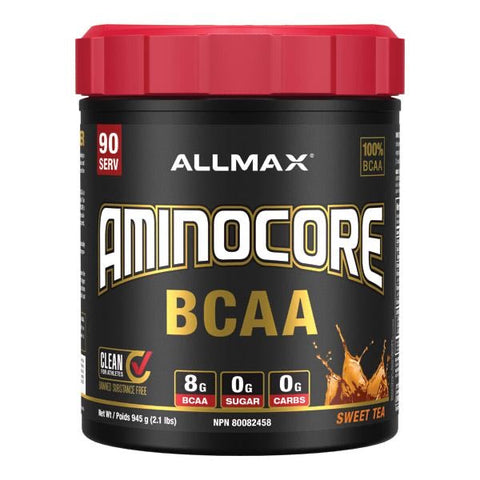 Aminocore Sweet Tea - 8g BCAA’s - 90 servings  - Allmax - Health & Body Nutrition 