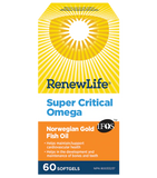 Norwegian Gold Super Critical Omega - 60gels - Renew Life - Health & Body Nutrition 