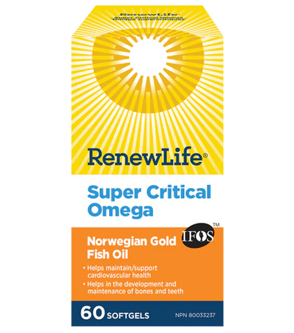 Norwegian Gold Super Critical Omega - 60gels - Renew Life - Health & Body Nutrition 