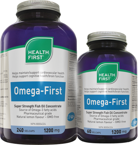 Omega-First Super Strength 1200mg - Bonus 240+60 Softgels- Health First - Health & Body Nutrition 