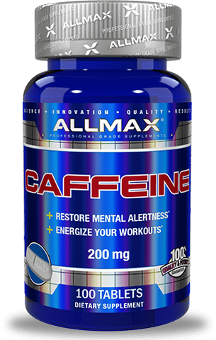 Caffeine 200mg - 100tabs - Allmax Nutrition - Health & Body Nutrition 