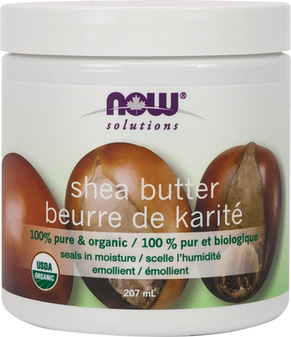 Organic Shea Butter - 207ml - Now - Health & Body Nutrition 