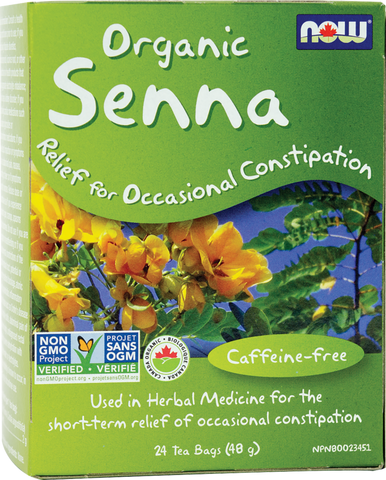 Organic Senna Tea - 24bags - Now - Health & Body Nutrition 