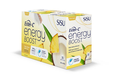 Ester-C Energy Boost Pina Colada - 30 Sachets - Sisu - Health & Body Nutrition 