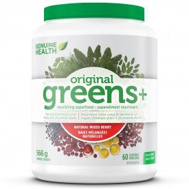 Original Greens+ Natural Mixed Berry Flavour - 566g - Genuine Health - Health & Body Nutrition 