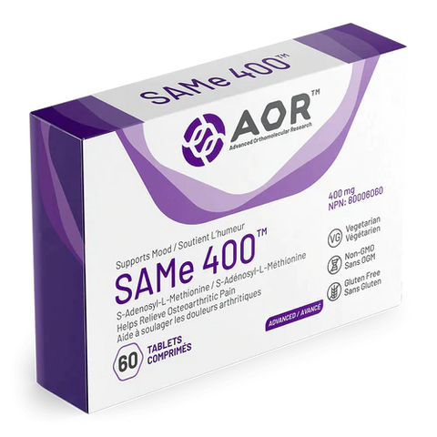SAMe 400 - 60 tabs - AOR - Health & Body Nutrition 