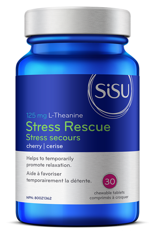 Stress Rescue L-Theanine 125mg - 30chewables - Sisu - Health & Body Nutrition 