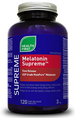 Melatonin Supreme 3mg - 60tabs - Health First - Health & Body Nutrition 