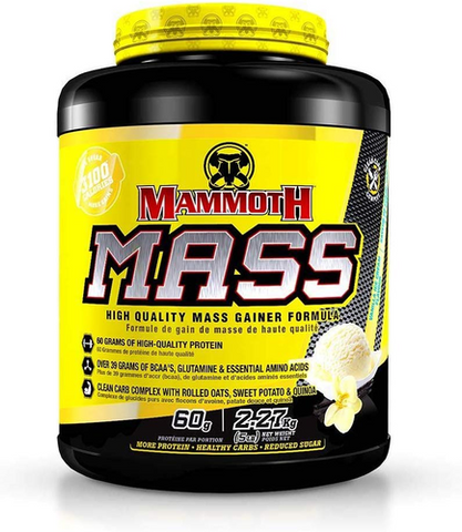 Mass Gainer - Vanilla 5lbs - Mammoth Mass - Health & Body Nutrition 