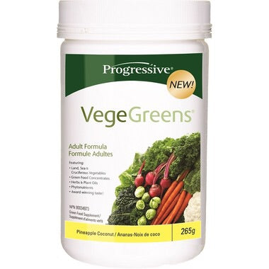 VegeGreens Pineapple Coconut - 265g - Progressive - Health & Body Nutrition 