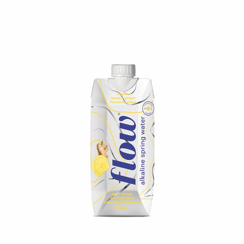Alkaline Spring Water - Organic Lemon-Ginger Flavour - 500ml - Flow - Health & Body Nutrition 