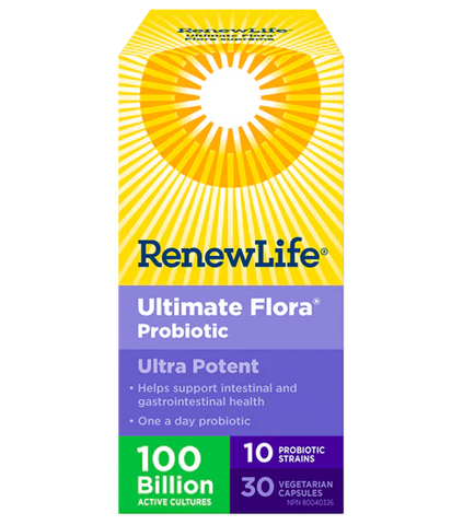 Ultimate Flora Ultra Potent 100billion - 30 vcaps - Renew Life - Health & Body Nutrition 