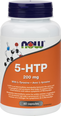 5-HTP With L-Tyrosine 200mg - 60caps - Now - Health & Body Nutrition 