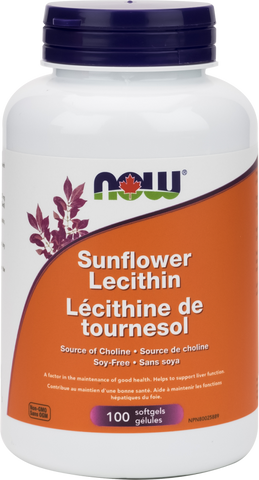 Sunflower Lecithin - 100gels - Now - Health & Body Nutrition 