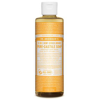 Pure Castile Liquid Soap - 237ml - Dr. Bronner’s - Health & Body Nutrition 