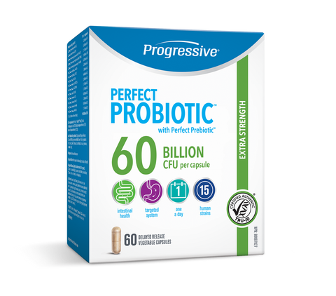 Perfect Probiotic 60 Billion -60vcaps - Progressive - Health & Body Nutrition 