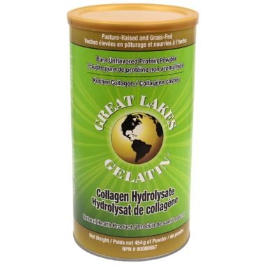Great Lakes Gelatin Collagen Hydrolysate Unflavoured 454g - Health & Body Nutrition 