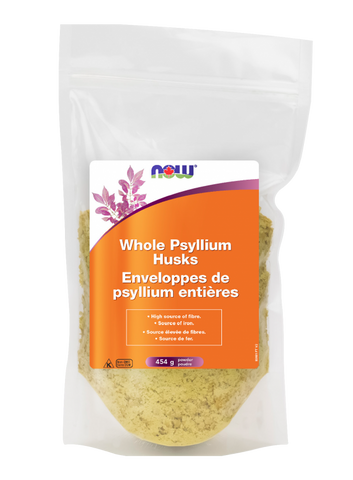 Whole Psyllium Husk Powder - 454g - Now - Health & Body Nutrition 