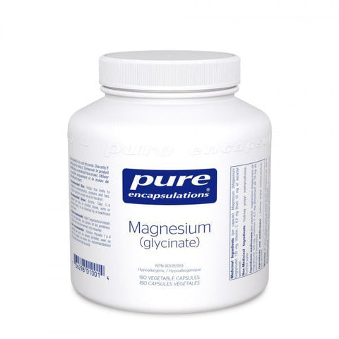 Magnesium Glycinate - 180vcaps - Pure Encapsulations - Health & Body Nutrition 