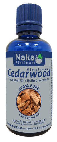 Cedarwood Essential Oil - 50ml - Naka - Health & Body Nutrition 