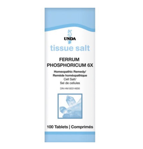 Ferrum Phosphoricum 6x - 100tabs - Unda - Health & Body Nutrition 
