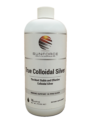 True Colloidal Silver - 16oz - 472ml - Sun force - Health & Body Nutrition 