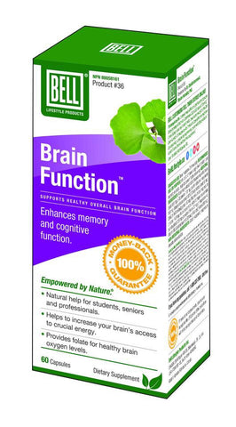 Brain Function - 60vcaps - Bell - Health & Body Nutrition 