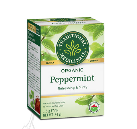 Organic Peppermint Tea - 16bags - Traditional Medicinals - Health & Body Nutrition 
