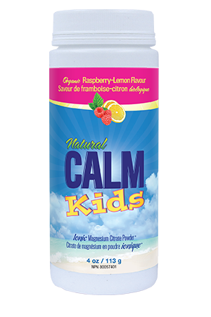 Kids Ionic Magnesium Citrate Powder - 113g - Organic Raspberry-Lemon - Natural Calm - Health & Body Nutrition 