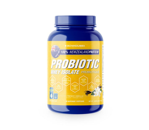 Probiotic Whey Isolate Protein - French Vanilla 910g - Schinoussa - Health & Body Nutrition 