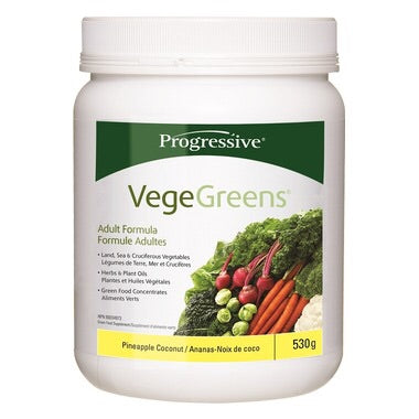 VegeGreens Pineapple Coconut - 530g - Progressive - Health & Body Nutrition 