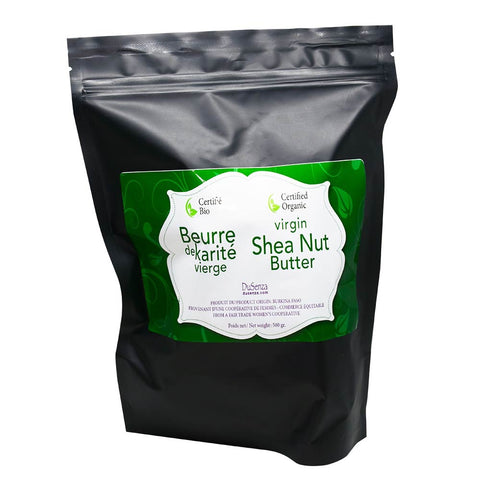 Virgin Shea Nut Butter Organic - 500g - DuSenza - Health & Body Nutrition 
