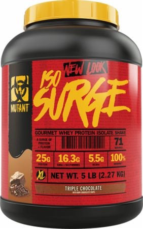 ISO Surge Gourmet Whey Protein Isolate Chocolate- 5lbs - Mutant - Health & Body Nutrition 