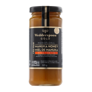 Gold Raw MANUKA Honey KFactor 16 - 325g - Wedderspoon - Health & Body Nutrition 