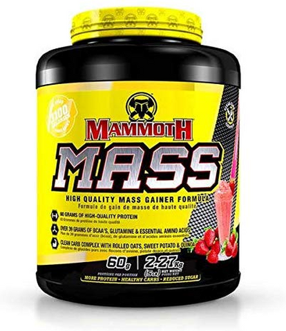 Mammoth Mass Gainer - Strawberry 5lbs - Mammoth Mass - Health & Body Nutrition 