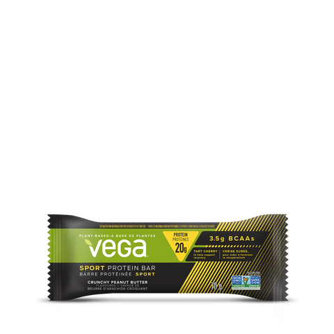 Sport Protein Bars - Box (12x70g) - Crunchy Peanut Butter - Vega - Health & Body Nutrition 