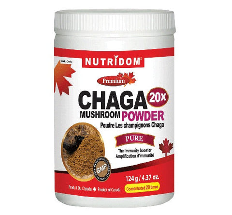 Chaga Mushroom Powder - 124g - Nutridom - Health & Body Nutrition 