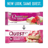 Quest Protein Bars White Chocolate Raspberry - Box of 12 Bars - Health & Body Nutrition 