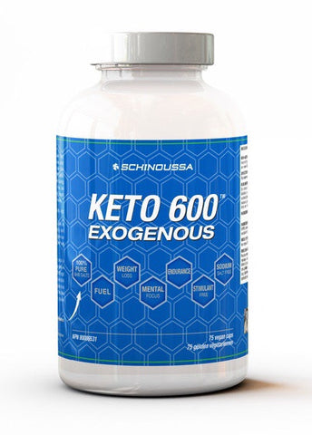 Keto 600 Exogenous - 75vcaps - Schinoussa - Health & Body Nutrition 