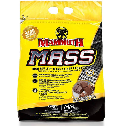 Mass Gainer - Chocolate 15lbs - Mammoth Mass - Health & Body Nutrition 