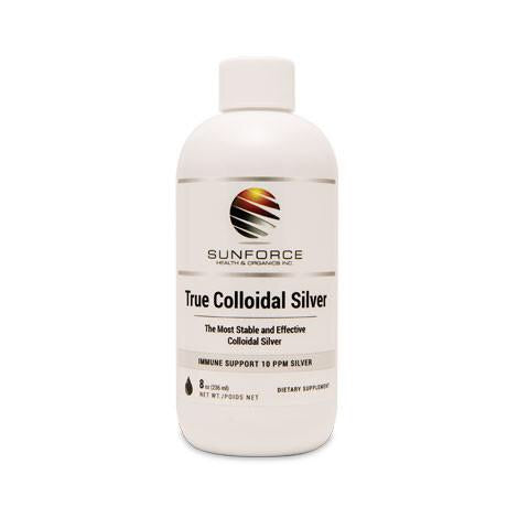 True Collodial Silver 10 PPM - 8oz - Sun Force - Health & Body Nutrition 