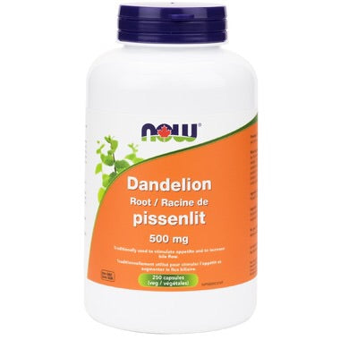 Dandelion Root - 500mg - 250caps - Now - Health & Body Nutrition 