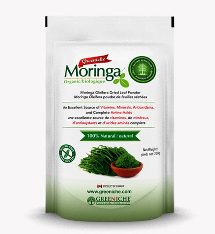 Organic Moringa Powder - 250g - Greeniche - Health & Body Nutrition 