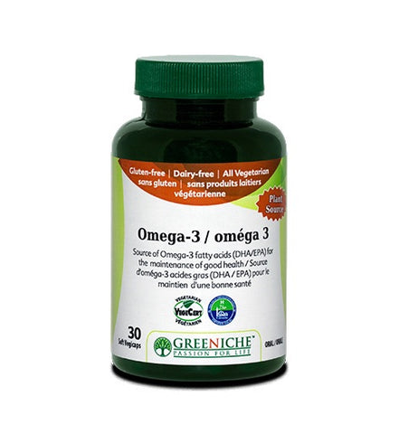 Omega-3 - 30vcaps - Greeniche - Health & Body Nutrition 