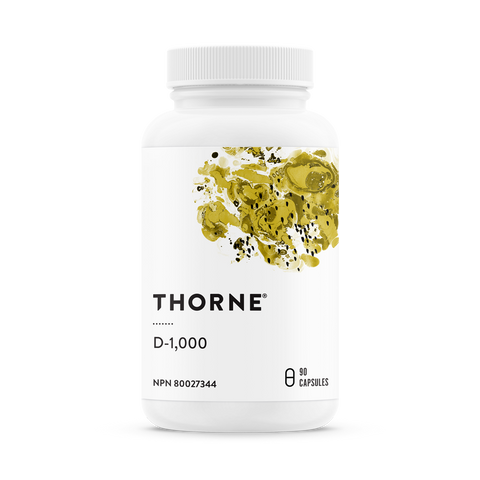 Vitamin D-1,000 - 90caps - Thorne - Health & Body Nutrition 