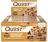 Quest Protein Bars Chocolate Chip Cookie Dough - Box of 12 Bars - Health & Body Nutrition 