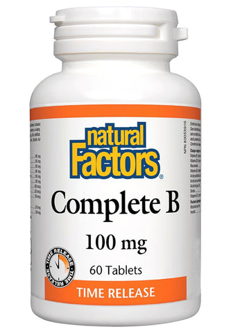 Complete B 100 mg - 60tabs - Natural Factors - Health & Body Nutrition 