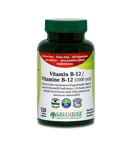 Vitamin B12 - 120tabs - Greeniche - Health & Body Nutrition 
